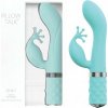 Pillow Talk Kinky teal – luxusný vibrátor na bod G s dráždidlom klitorisu