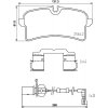 Sada brzdových platničiek kotúčovej brzdy BREMBO P 85 151