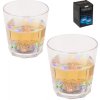 Set 2ks akrylové poháre na wisky s LED farebným podsvietením