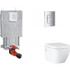 Grohe Uniset - Set predstenovej inštalácie, klozetu, dosky SoftClose a tlačidla Skate Cosmopolitan, chróm SANI15BB2107