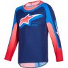 ALPINESTARS dres SUPERTECH VISTA YOUTH detské tmavo modrá/koralová/cobaltová 2026 - L