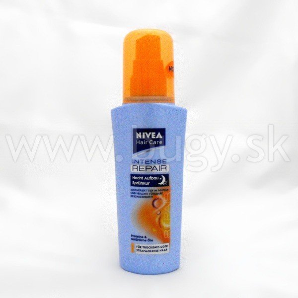 Vlasová regenerácia NIvea Hair Care Intense Repair obnovujúce nočné sérum pre suché a lámavé vlasy 100 ml