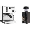 Rancilio Silvia E, biela + Eureka Mignon Zero, BL black