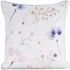 Eurofirany ová obliečka na vankúš s pastelovou potlačou kvetov VELVET 150 fialová Zamat 45x45 cm