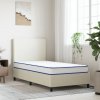 vidaXL Matrac s pamäťovou penou, biely 100x200x17 cm 4013419
