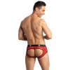 Pánske boxerky otvorené Brave jock bikini - Anais XL červená