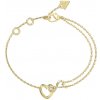Guess Pôvabný náramok Srdce a nekonečno Iconique JUBB05531JWYG 18,4 cm