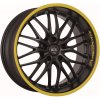 BARRACUDA VOLTEC T6 hliníkové disky 8x17 5x112 ET45 Mattblack Puresports / Color Trim gelb