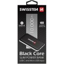 Swissten Black Core Slim Power Bank 10000 mAh