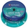 Verbatim 25ks DVD-RW 4.7GB 4x / Spindl (43639)