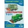 Papierový model - Lokotraktor T-211 zelený