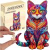 Drevené puzzle mačka – 130 dielov – 38 × 24 cm