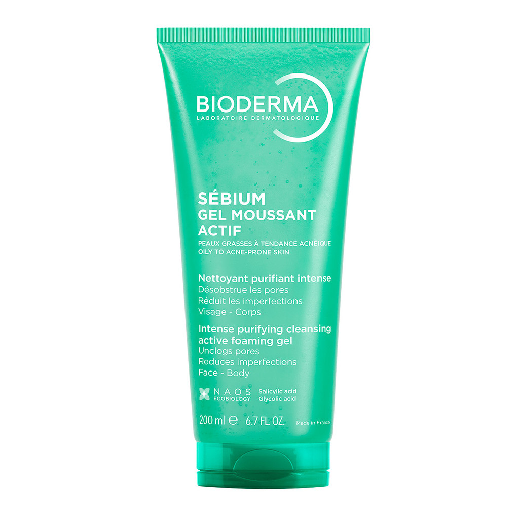 Naos Bioderma Sébium Gel Moussant Actif čistiaci gél 200 ml