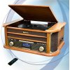RETRO GRAMOFON BLUETOOTH CD-MP3 drevený MAGNETOFON ROADSTAR HIF-1993D+BT