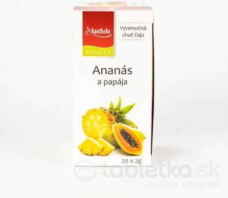 APOTHEKE Ananas a papája 20 x 2 g