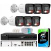 Súprava na monitorovanie IP 4Mpx 6 kamier IPCAM-B4-30DL, Hybrid Light, Rekordér 8ch s PoE, MD 2.0 - HiLook by Hikvision
