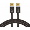 SAVIO CL-165 Display Port 1.4 kabel, 1m, měděný, bavlněný oplet