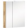 Zrkadlová skrinka s osvetlením Möbelpartner Karla 60 x 16 x 75 cm dub svetlý