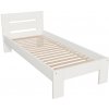 HALMAR Jednolôžková posteľ z masívu MATILDA 90x200 biela