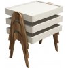 Odkladací stolík Roma Cream, 3 ks