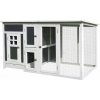 PAWHUT D51-104 Kurín pre sliepky 160 x 80 x 75 cm