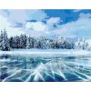 Zuty – Maľovanie Podľa Čísel – Zamrznuté Jazero V Horách, 80 × 100 cm, Plátno + Rám 8596530087953