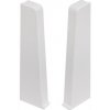 Pravá ukončovacia lišta Cezar PVC 20 x 75, dĺžka 2 cm, biela