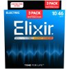 Elixir 16567 Nanoweb Light (10-46 ) 3-pack