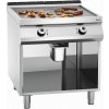 Grilovací deska: 1/2 hladká, 1/2 vroubkovaná, 800x900x900 mm | BARTSCHER, 296511 inox
