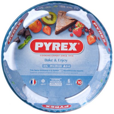 Pyrex forma sklenená na pečenie 26 cm 818B