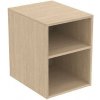 Ideal Standard Finesse - Bočná skrinka, otvorená, 40x51x54 cm, 1 polica, biely dub E3401US