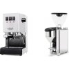 Gaggia New Classic E24, white + Rocket Espresso GIANNINO, chrome/black
