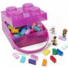 LEGO Box s rukoväťou priesvitná fialová