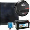 Sada solárneho panelu a elektrického ohradníka - 10 J zdroj, solárný panel 200 W, regulátor a 12V batéria 95 Ah