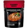 Expres menu Massaman karí s kačacím mäsom Krehké kačacie prsia v jemne pálivom thajskom karí s batátmi, mrkvou a kokosovým mliekom, dochutené tamarindovou a massaman pastou s vybranou zmesou exotickéh