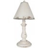 Clayre & Eef Biela vintage stolná lampa - Ø 26*55 cm E27/max 1*60W - Clayre & Eef