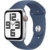 Apple Watch SE (2024) Cellular 40mm Strieborný hliník s denimovým športovým remienkom S/M (MXGF3QC/A)