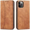 Púzdro na mobil Magnet Fancy knižkové kožené púzdro na iPhone 12 Pro Max, hnedé (HUR249482)