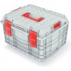 Prosperplast Kufor na náradie CEBLOCCK PRO 45 x 38 x 29 cm šedo-červený