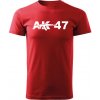 DRAGOWA krátke tričko AK-47, červená 160g/m2 - XXL