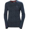 Dámske Merino tričko Helly Hansen, W LIFA MERINO MIDWEIGHT GRAPHIC CREW tmavo modrá M