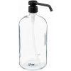 Sklenený dávkovač na mydlo, jar - 1l DISTRI - číre sklo