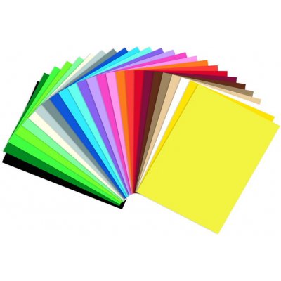 Školské farebné papiere A4 130g 100 ks