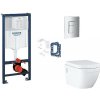 Grohe Rapid SL - Set predstenovej inštalácie, klozetu, dosky SoftClose, tlačidla Skate Cosmopolitan a súpravy na vhadzovanie tabliet, matný chróm SANI11BB2138
