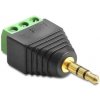 Delock Adaptér stereo jack 3,5 mm samec> svorkovnice 3 piny