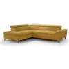 Rozkladacia rohová sedačka do L SALERNO ľavá žltá CT0076 + záruka 3 roky zadarmo + záruka 3 roky zadarmo
