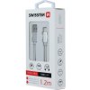 Swissten 71522203 USB - microUSB, 1,2m, bílý