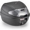 GIVI E300NT2B TECH kufor čierny, strieborné plexi, nové zatváranie (Monolock s platňou), objem 30 litrov