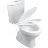 WC kombi stojacie bezokrajové Rimless zadný vývod sedátko voľno padajúce
