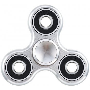 Fidget Spinner Kovový Strieborný